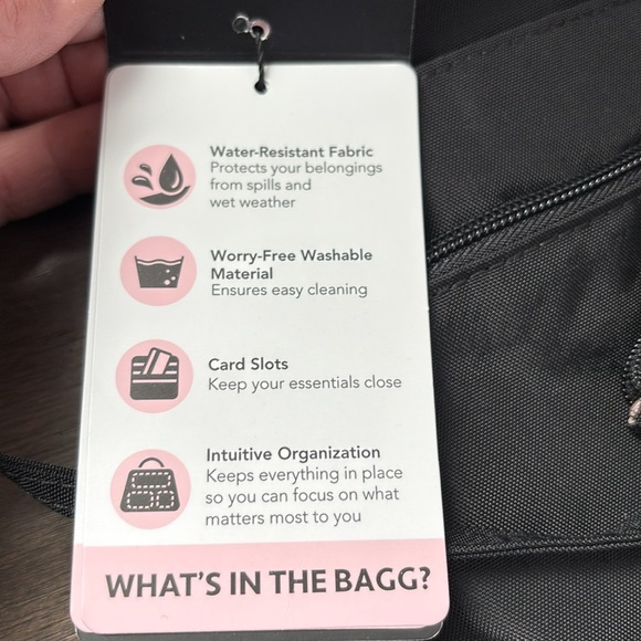 Baggallini Crossover Crossbody,RFID protection,wristlet incl.,phone/card pocket - Picture 10 of 15